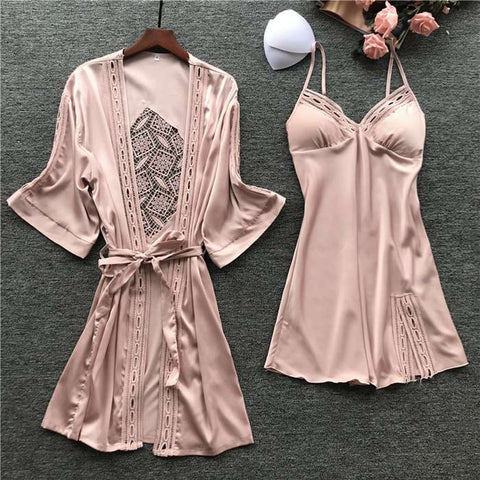 Chic Nightie and Robe Set