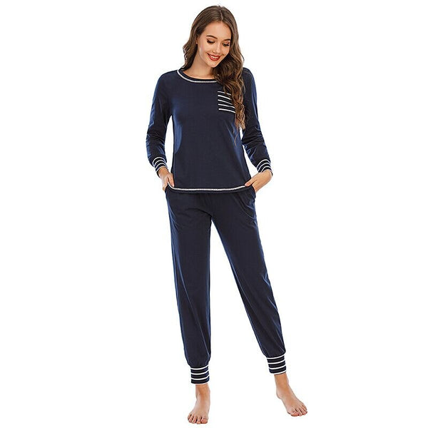 Casual Long Sleeve Cotton Pajama Set/Loungewear The PJ's Company