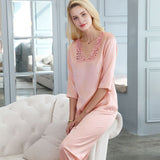 Pure Silk Exquisite Half-Sleeve Pajama Set