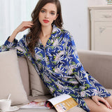 Pure Silk Long-Sleeved Beautiful Nightshirt