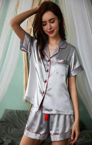 Pure Silk Short Pajama Set