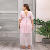 Pink Lace and Yarn Nightgown