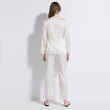 Pure Silk White Super Soft Pajama Set