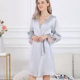 Pure Silk Elegant Robe/Gown Set