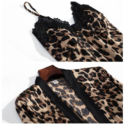 Leopard Print Sleepwear Set