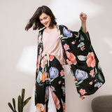 French Style Floral Print 4-Piece Sleepwear Set