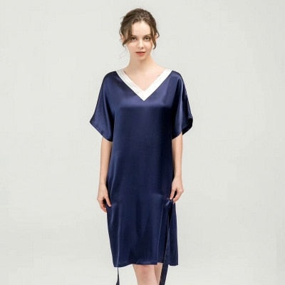 Pure Silk Solid Color Nightdress