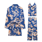 Blue Silky Smooth Sleepwear Set