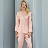 Pure Silk and Lace Pajama Set