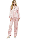 Matte Satin Solid Colour Pajama Set